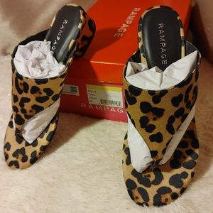 NIB Rampage animal print sandal sz 6.5